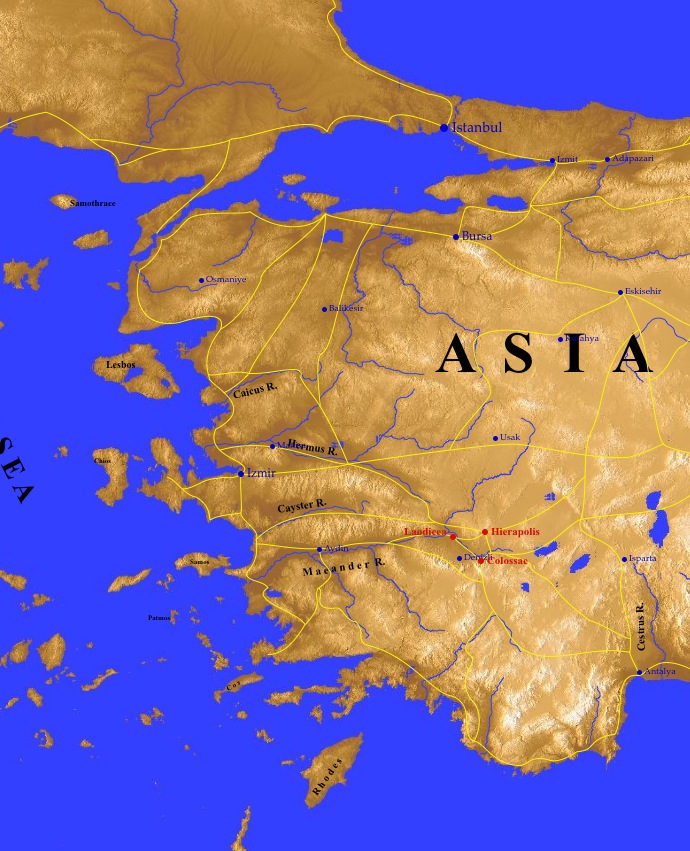Asia Minor MODERN Map